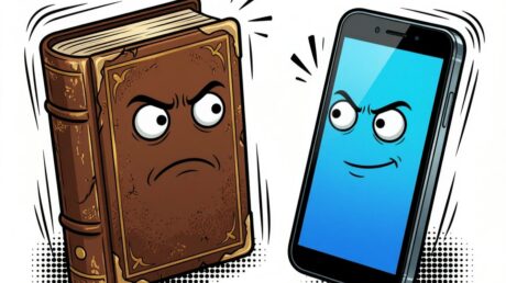 Безлимит на знания: книги против мобильников.